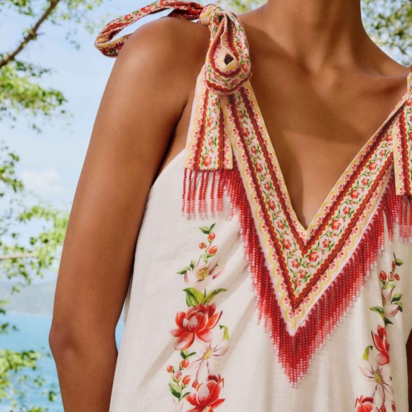 Farm Rio Off-White Apple Romance Maxi Dress - Picture 5 of 8